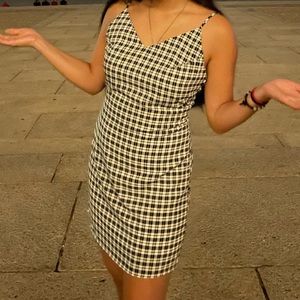 Short plaid dress